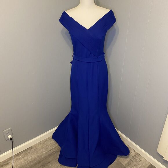 Royal Blue Long Formal Sleeveless Dress Prom Gown - Picture 2 of 12